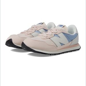 Kids New Balance Pastel Pink and Light Blue Sneakers